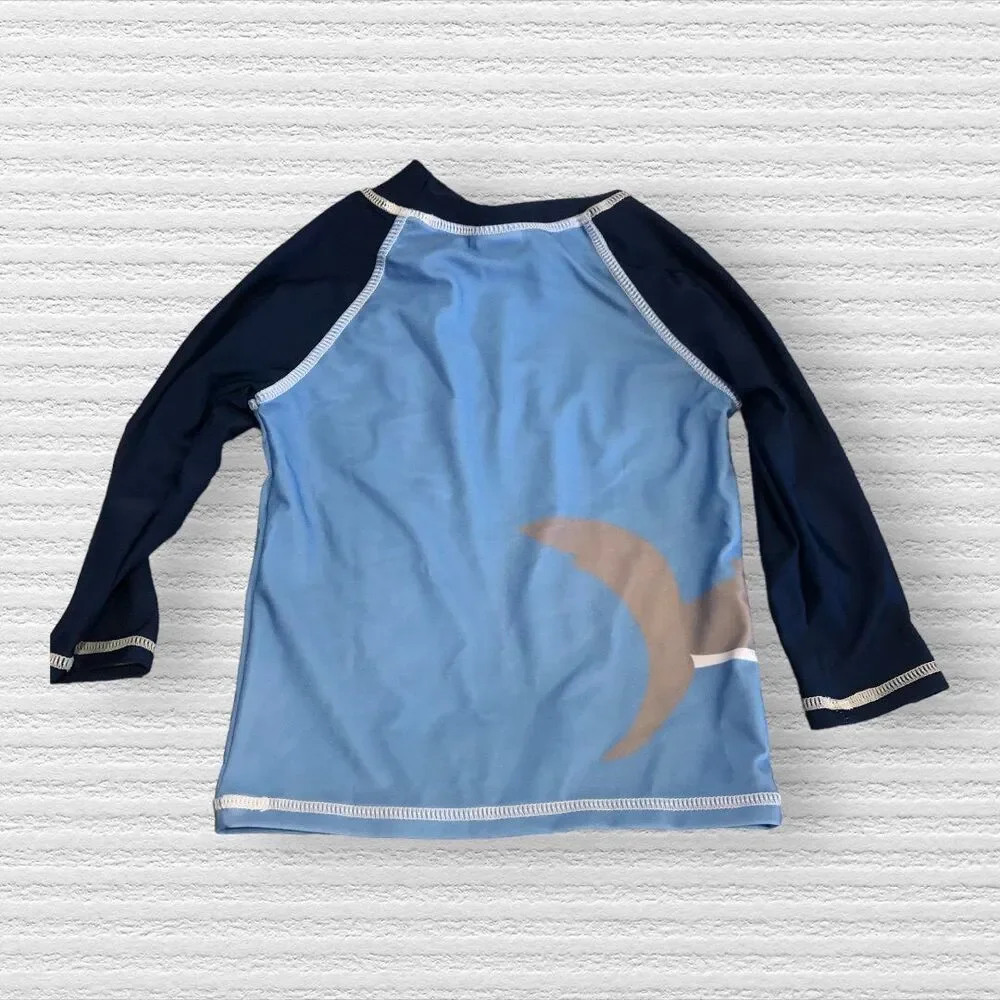 Flap Happy 24m Blue Shark Rash Guard NWT